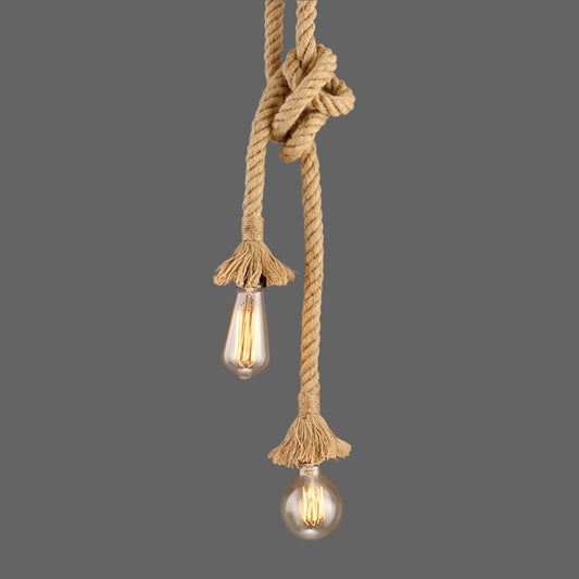 RopeGlow™ Handwoven Wicker Pendant Light