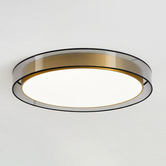 Auréalux™ Modern Gold Metal Ceiling Light