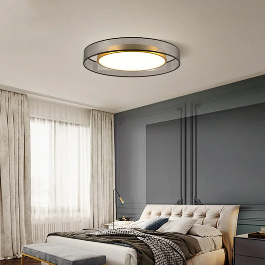 Auréalux™ Modern Gold Metal Ceiling Light