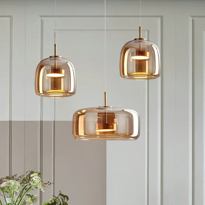 Opaline™ Dimmable Glass Stone Pendant Light