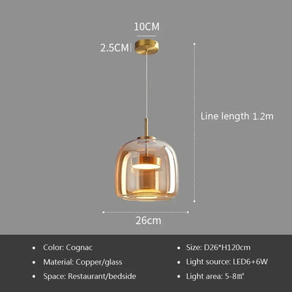 Opaline™ Dimmable Glass Stone Pendant Light