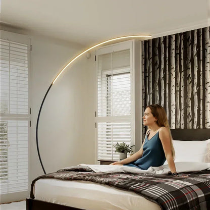 HaloCrest™ Modern Arc LED Floor Lamp