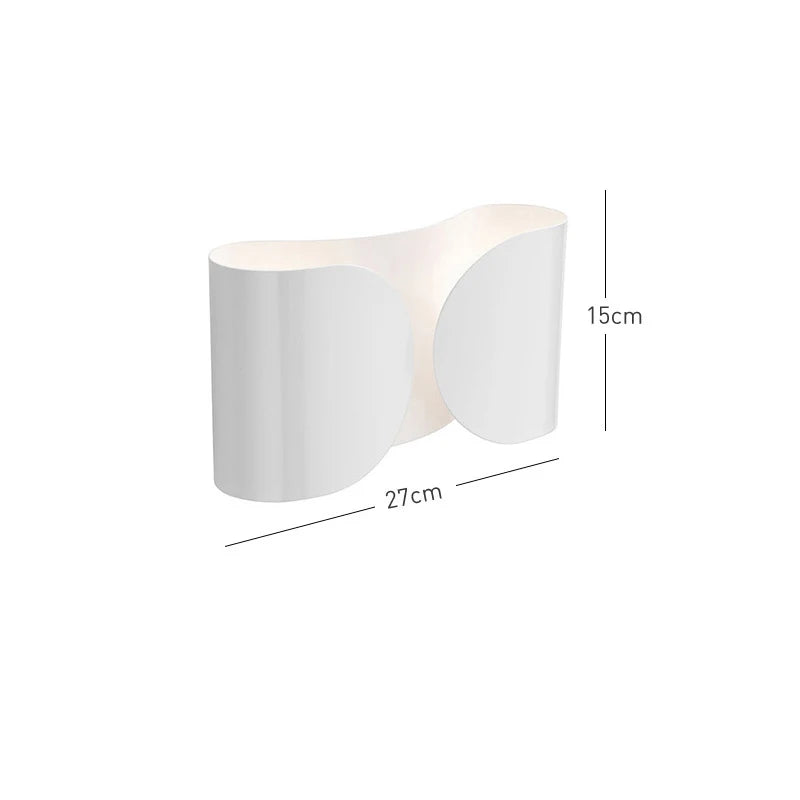 Italian Foglio Metal Wall Lamp
