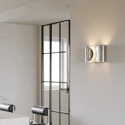 Italian Foglio Metal Wall Lamp