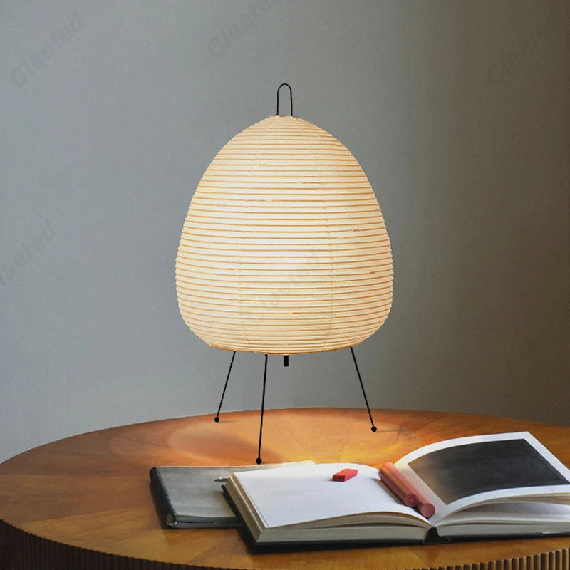 YūzenGlow™ Wabi-Sabi Rice Paper Table Lamp
