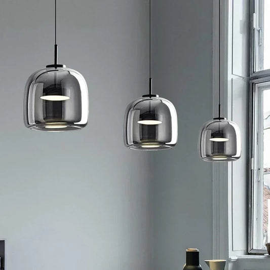 Opaline™ Dimmable Glass Stone Pendant Light