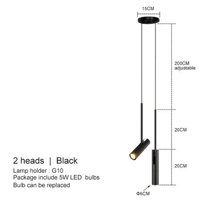 Aurélo Noir™ Adjustable Nordic Pendant Light