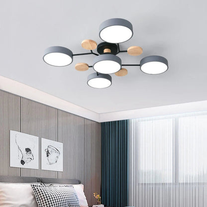 LumaLine™ Flush Mount Dimmable Ceiling Chandelier