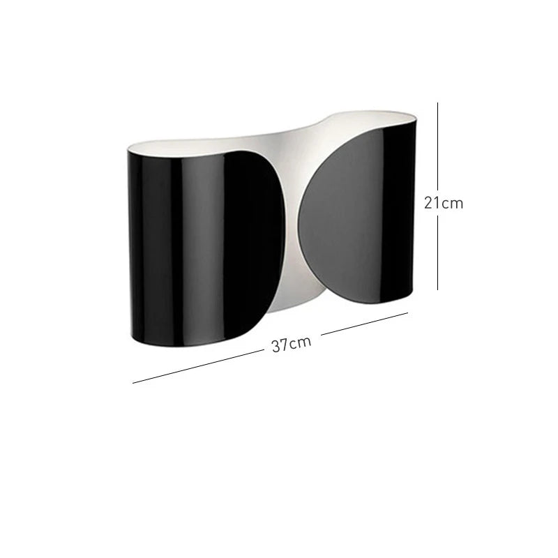 Italian Foglio Metal Wall Lamp