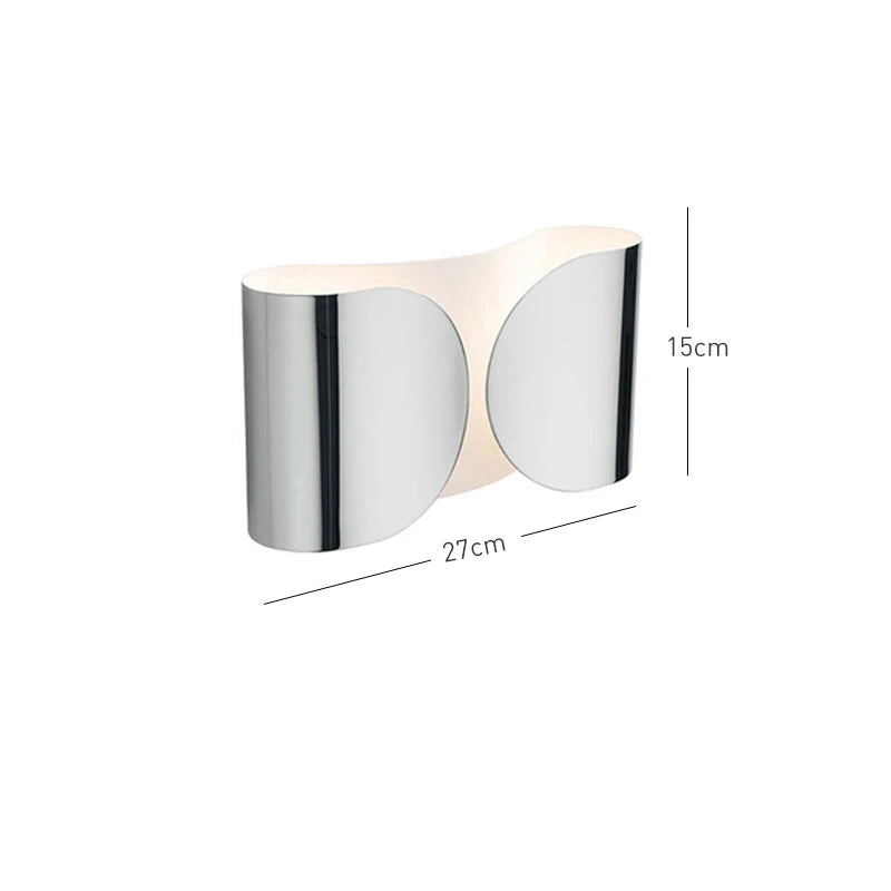 Italian Foglio Metal Wall Lamp
