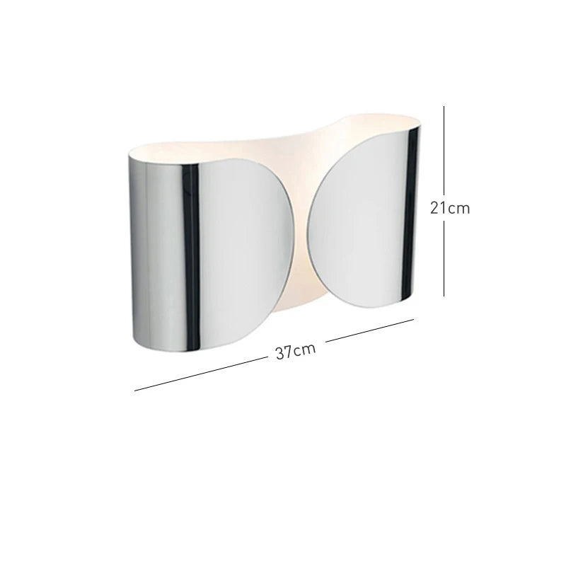 Italian Foglio Metal Wall Lamp