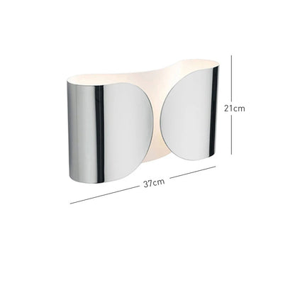 Italian Foglio Metal Wall Lamp
