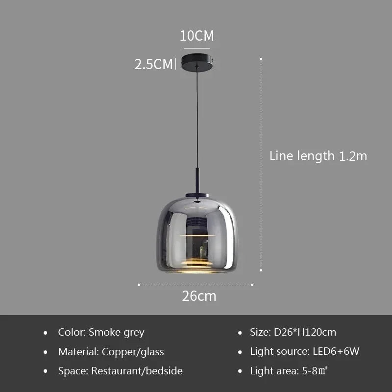 Opaline™ Dimmable Glass Stone Pendant Light