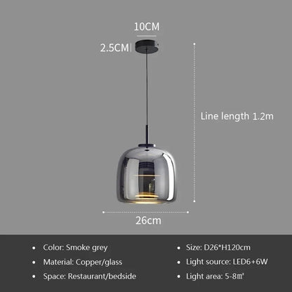Opaline™ Dimmable Glass Stone Pendant Light