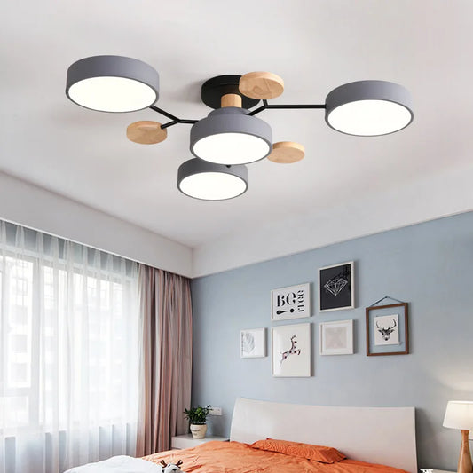 LumaLine™ Flush Mount Dimmable Ceiling Chandelier