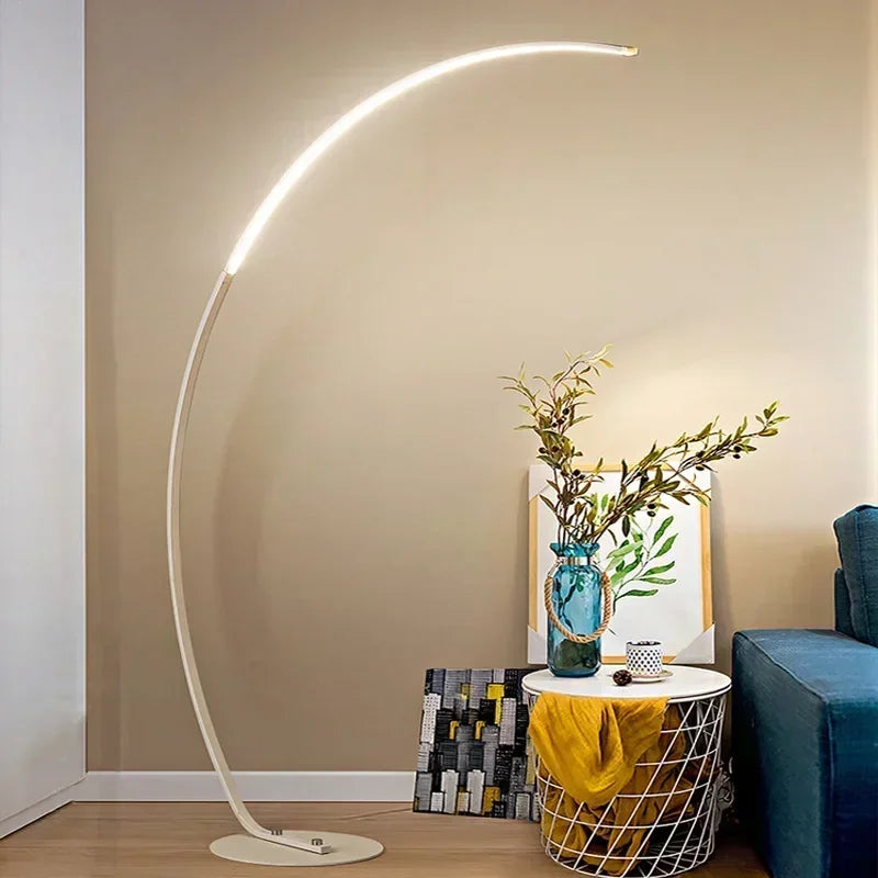 HaloCrest™ Modern Arc LED Floor Lamp