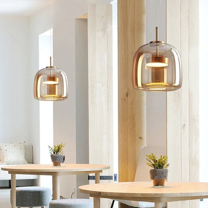Opaline™ Dimmable Glass Stone Pendant Light