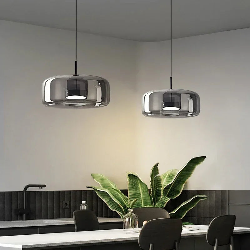 Opaline™ Dimmable Glass Stone Pendant Light