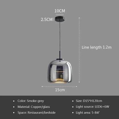 Opaline™ Dimmable Glass Stone Pendant Light
