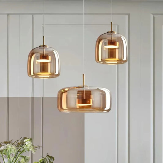 Opaline™ Dimmable Glass Stone Pendant Light