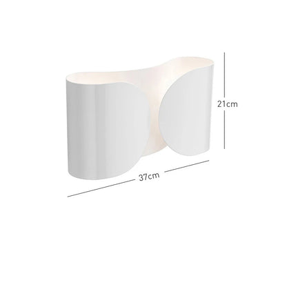 Italian Foglio Metal Wall Lamp