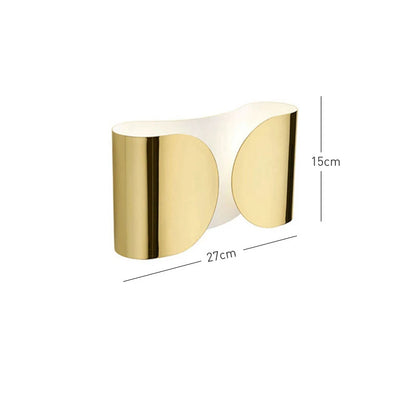 Italian Foglio Metal Wall Lamp